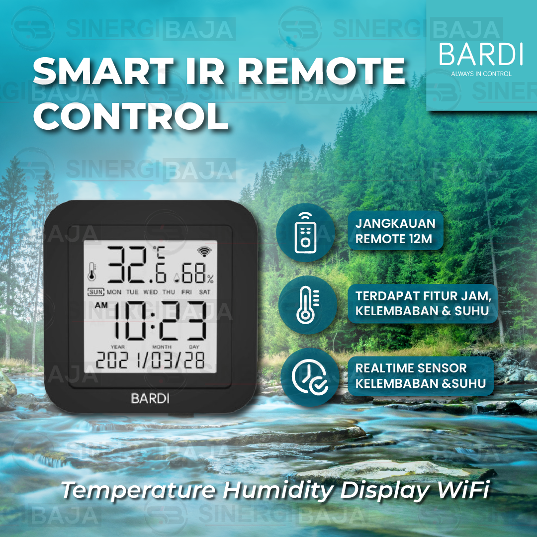 BARDI Smart IR Remote with Temperature & Humidity Sensor
