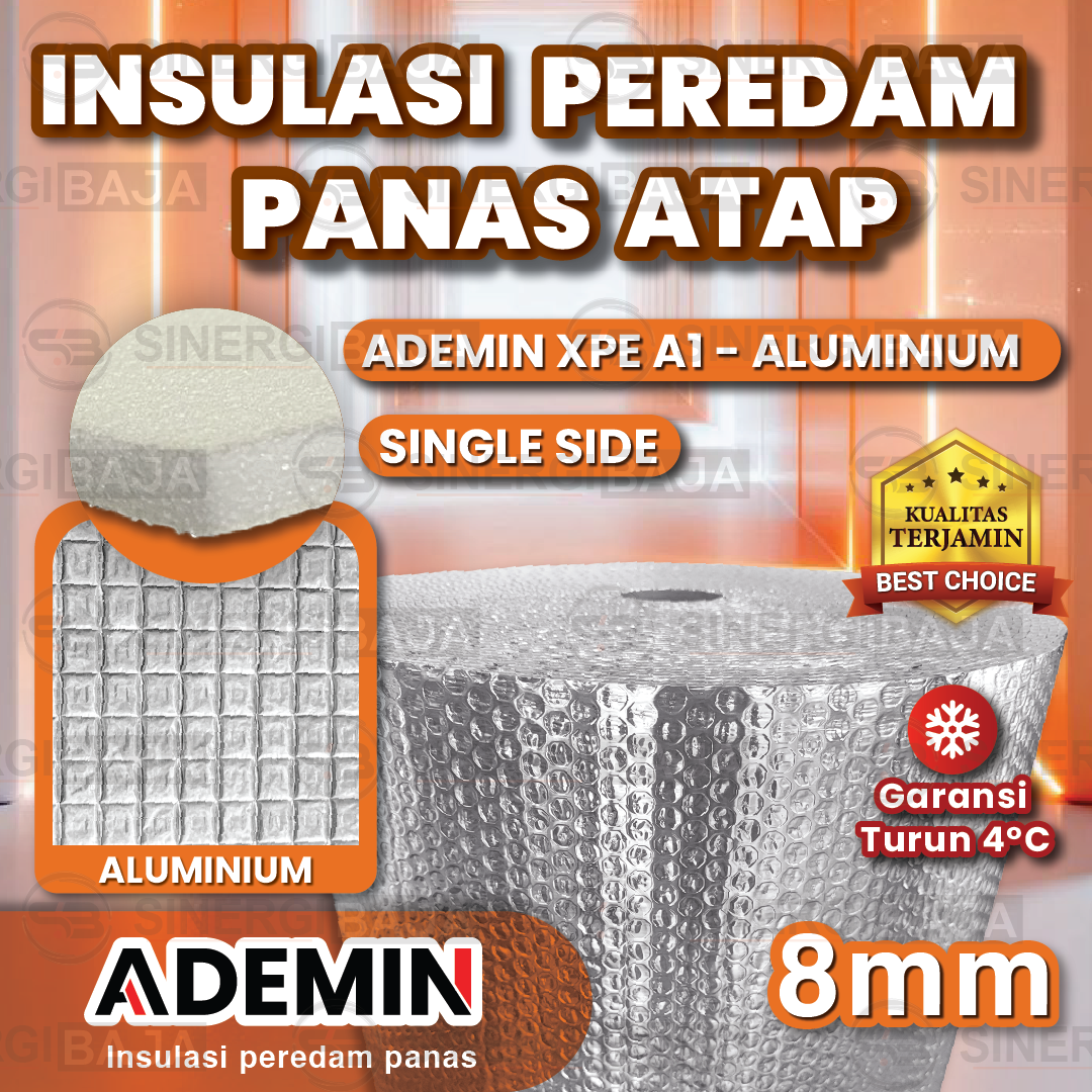 ADEMIN XPE – Aluminium A1 8mm (Single Side Aluminium)