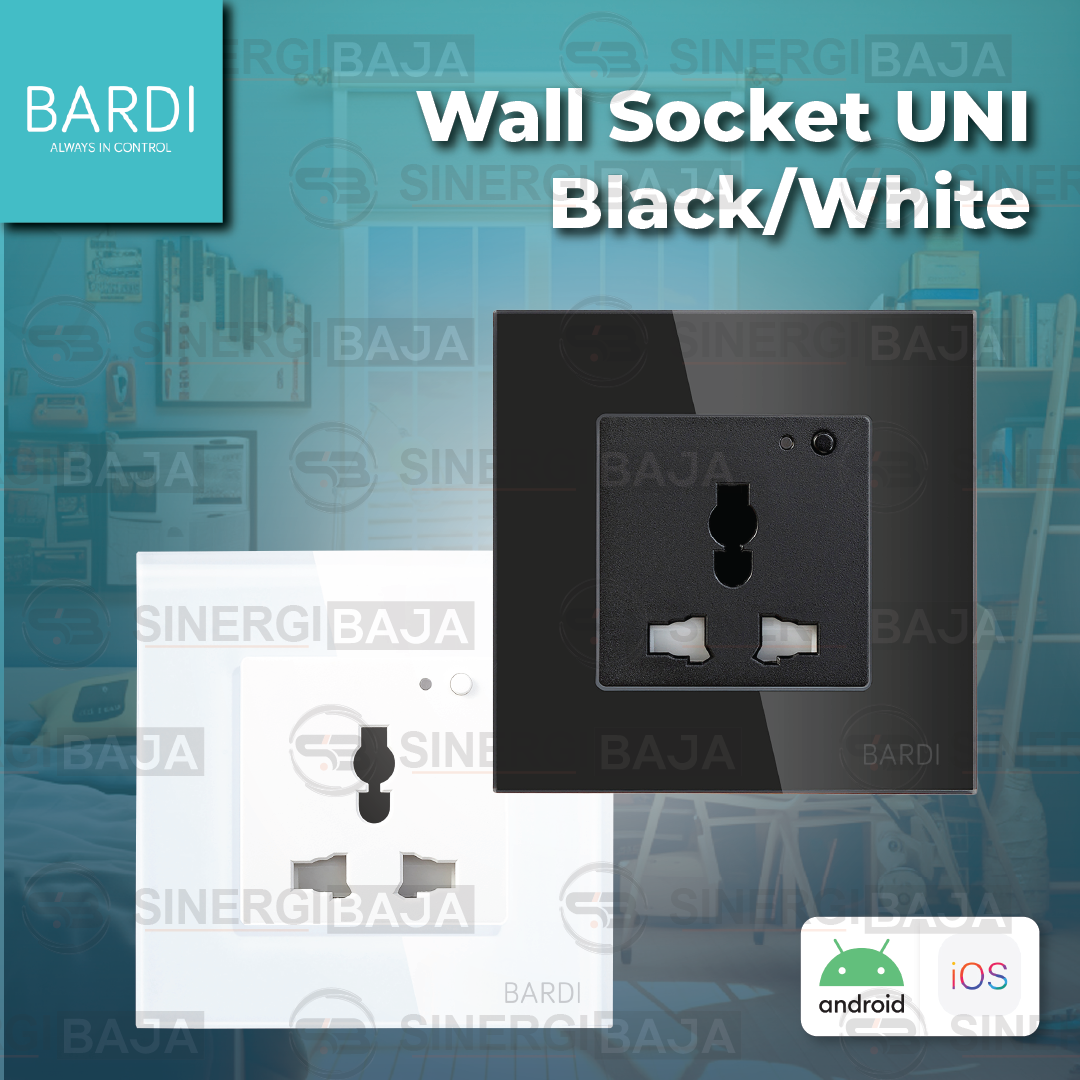BARDI Smart Wall Socket UNI (Black / White)
